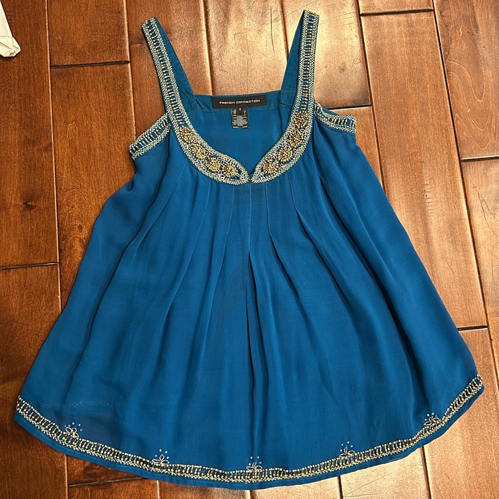 Flowy top with beautiful beading